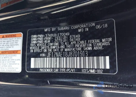 2018 Toyota 86 Gt from USA, damaged, VIN JF1ZNAE18J8701913